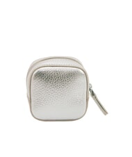 COCCINELLE CUBE  Leather key case/coin purse SILVER - Key holders - 4