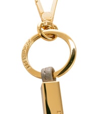 COCCINELLE ESSENTIAL Leather and metal keychain warm taupe - Key holders - 2