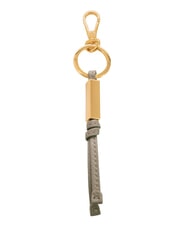 COCCINELLE ESSENTIAL Leather and metal keychain warm taupe - Key holders - 3