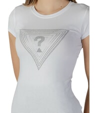 GUESS SS TRIANGLE OMBRE R3  Short-sleeved T-shirt purwhite - T-shirt - 3