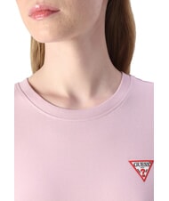 GUESS MINI TRIANGLE Slim fit T-shirt lilac cream - T-shirt - 3
