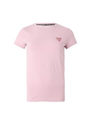 GUESS MINI TRIANGLE Slim fit T-shirt lilac cream - T-shirt - 4