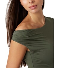 GUESS SS DOLMAN OFF MIRAYA  One-shoulder T-shirt green plant - T-shirt - 3