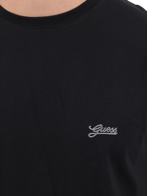 BASIC PIMA Stretch cotton T-shirt jetbla - T-shirt