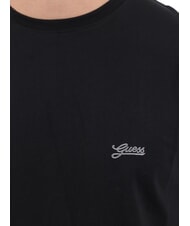 GUESS BASIC PIMA Stretch cotton T-shirt jetbla - T-shirt - 3