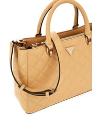 GUESS ECO CARLY  Handbag, with shoulder strap BEIGE - Women’s Bags - 3