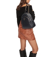 GUESS GIULLY Quilted backpack 2 compartments BLACK - Women’s Bags - 5