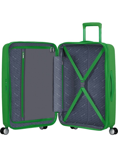SOUNDBOX SPINNER Medium trolley, expandable grass green - Rigid Trolley Cases