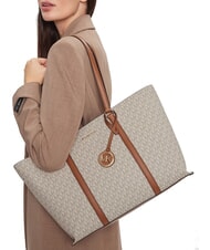 MICHAEL KORS TEMPLE Shoulder tote bag vanilla/acrn - Women’s Bags - 5