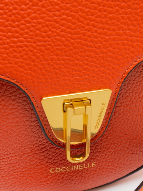 BEAT SOFT Mini bag in hammered leather tangerines - Women’s Bags