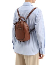 THE BRIDGE DOMITILLA Leather backpack Black Gold - Women’s Bags - 4