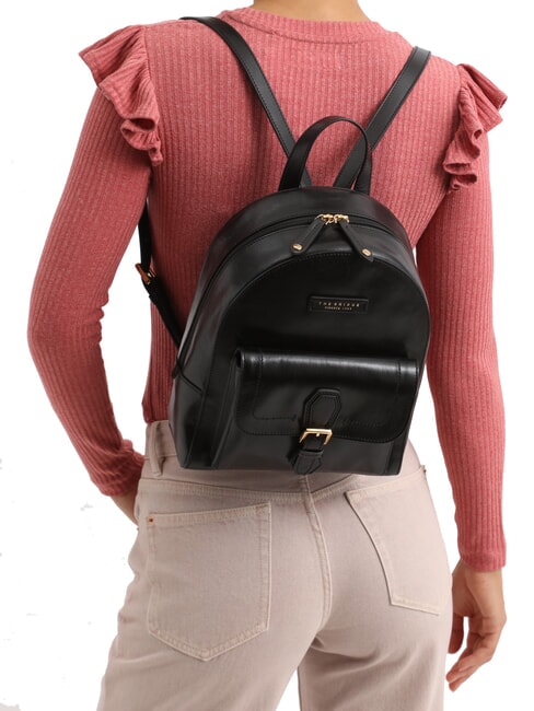 GIOVANNA Leather backpack Black Gold - Women’s Bags