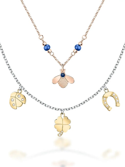 TALISMANI  Crystal Necklace GREY - Necklaces