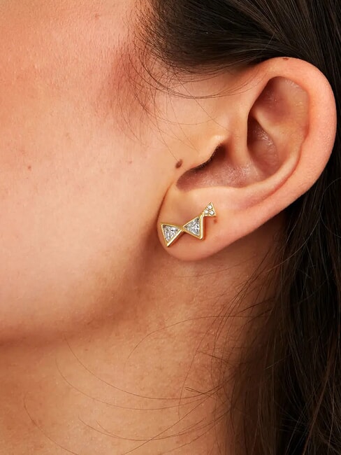 TRILLIANT  Earrings with zirconia gold - Earrings