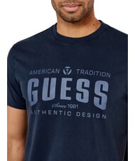 GUESS SS BSC TRADITION  Cotton T-Shirt smart blue multi - T-shirt - 3