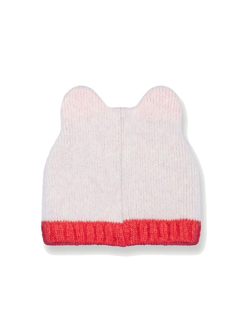 CHARMY KIDS Hat with little animal pale pink-raspberry - Baby Hat
