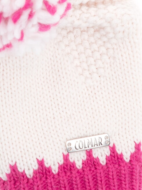 ARTHUR Hat with pom pom white-framboise - Hats