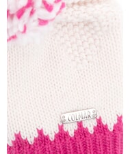 COLMAR ARTHUR Hat with pom pom white-framboise - Hats - 3