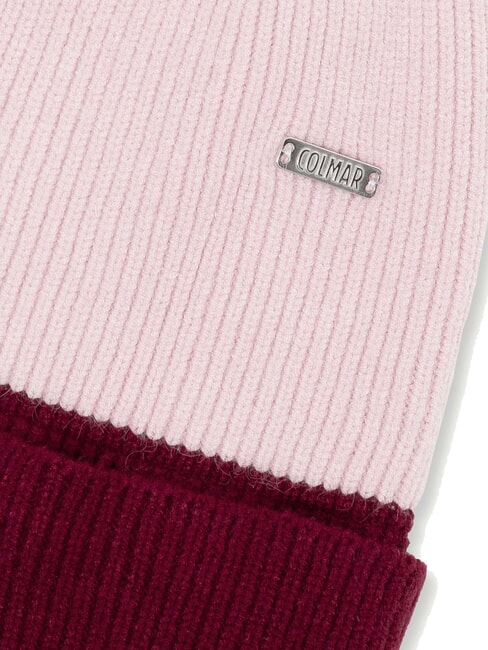 KARMA Ribbed cuffed hat pale pink-garnet - Hats