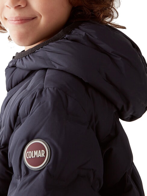 UNCOMMON Quilted down jacket with hood navy blue - Baby Jackets