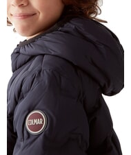 COLMAR UNCOMMON Quilted down jacket with hood navy blue - Baby Jackets - 2
