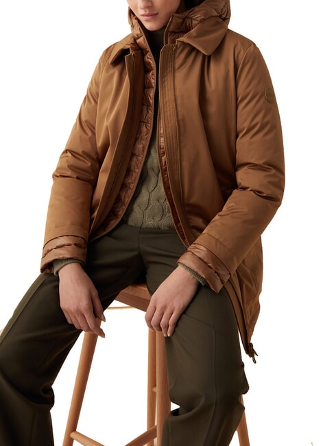 SURROUNDING Long padded jacket with hood mushroom - Women's Jackets