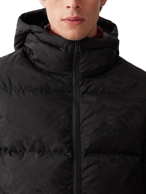 DAZZLE Down jacket with hood black black - Men's down jackets
