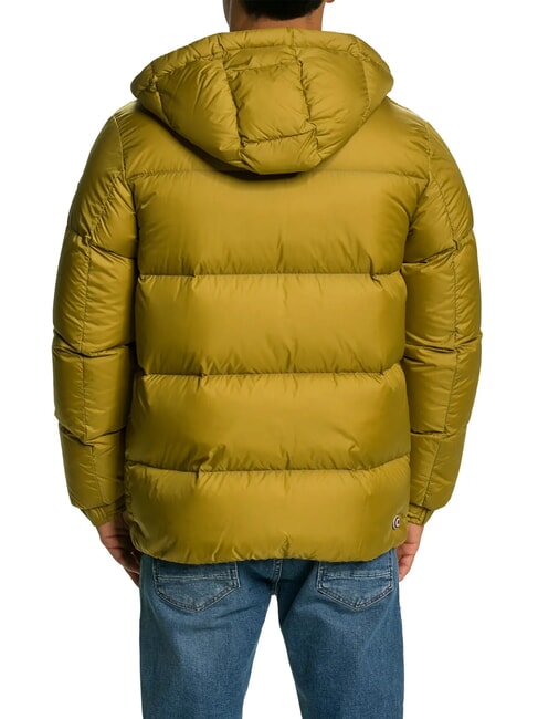E CONCRETE Down jacket with hood licorice - Men's down jackets