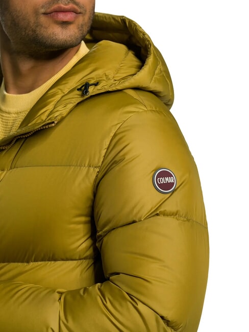 E CONCRETE Down jacket with hood licorice - Men's down jackets