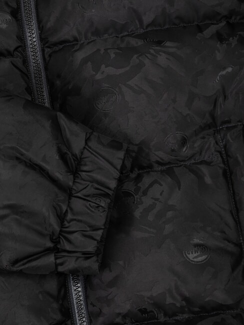 DAZZLE Down jacket with hood black black - Men's down jackets