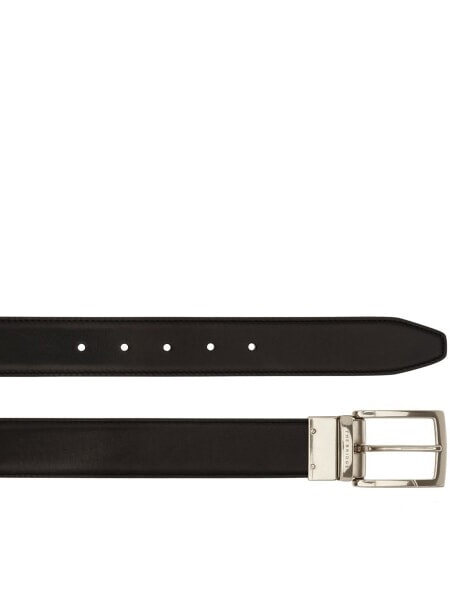 STORY Reversible leather belt Black - Belts