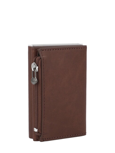 STORY  Leather card holder brown 14/ruthenium palladium - Men’s Wallets
