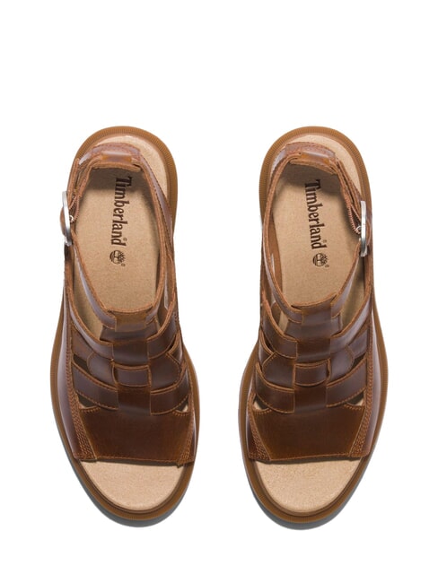 ALLINGTON High leather sandals full grain rust - Women&rsquo;s shoes