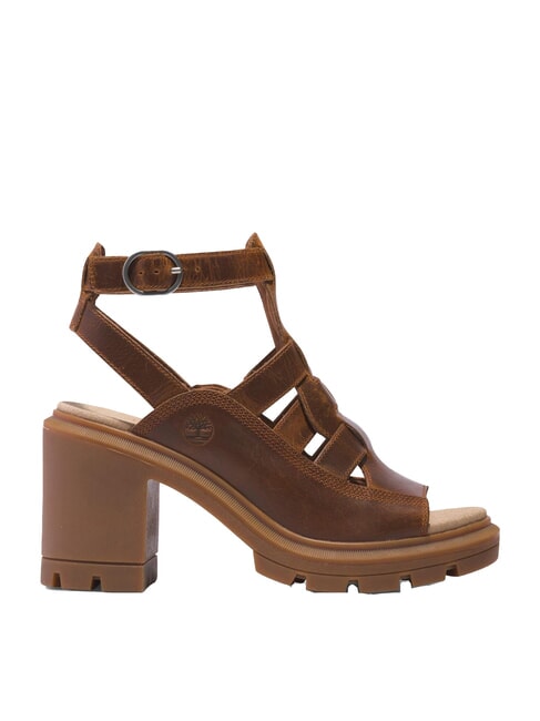 ALLINGTON High leather sandals full grain rust - Women&rsquo;s shoes