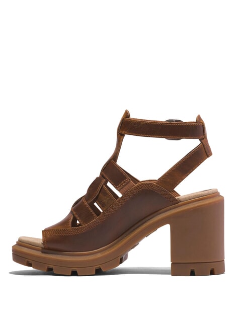 ALLINGTON High leather sandals full grain rust - Women&rsquo;s shoes