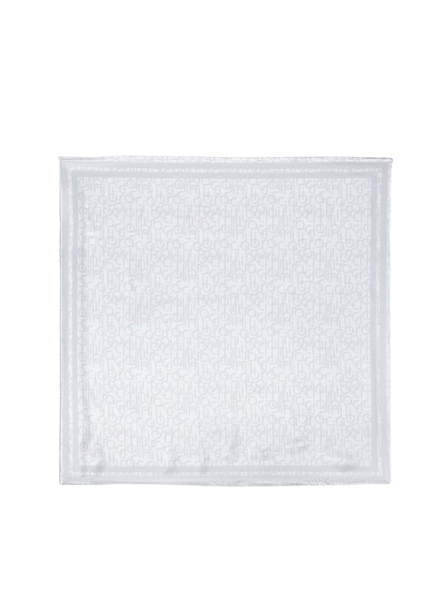 LOGO ALL OVER Printed scarf white - Scarves