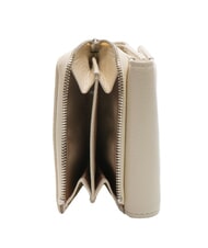 GIANNI CHIARINI WALLETS GRAIN Small hammered leather wallet MARBLE - Women’s Wallets - 2