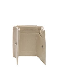 GIANNI CHIARINI WALLETS GRAIN Small hammered leather wallet MARBLE - Women’s Wallets - 3