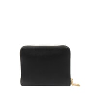 LOVE MOSCHINO METALLIC LOGO Medium zip around wallet Black - Women’s Wallets - 3