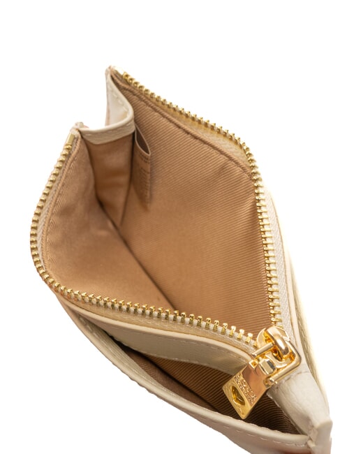 METALLIC LOGO Flat card holder with coin purse ivory - Women&rsquo;s Wallets