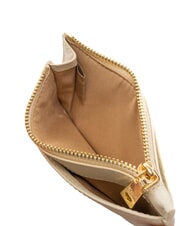 LOVE MOSCHINO METALLIC LOGO Flat card holder with coin purse ivory - Women&rsquo;s Wallets - 4