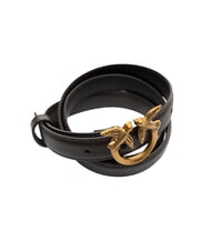 PINKO LOVE BERRY Leather belt moro-antique gold - Belts - 3