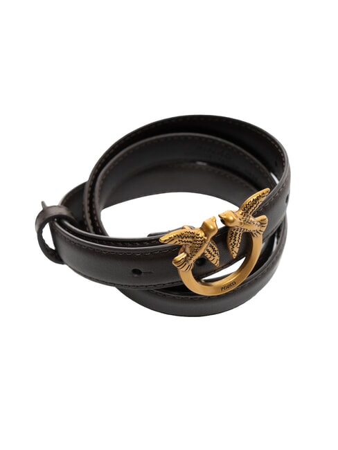 LOVE BERRY Leather belt moro-antique gold - Belts