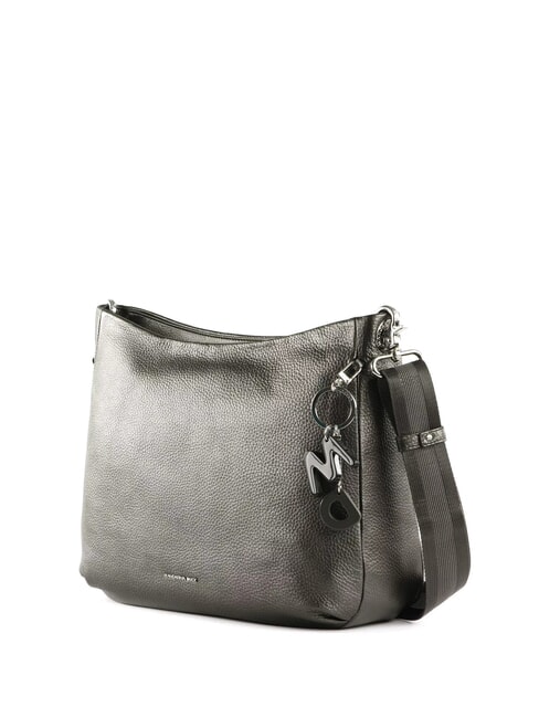 MELLOW LUX Shoulder bag in textured leather graphite - Women’s Bags