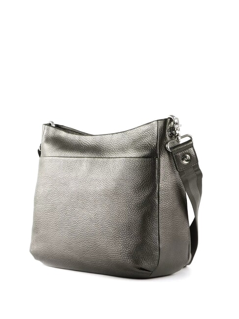 MELLOW LUX Shoulder bag in textured leather graphite - Women’s Bags