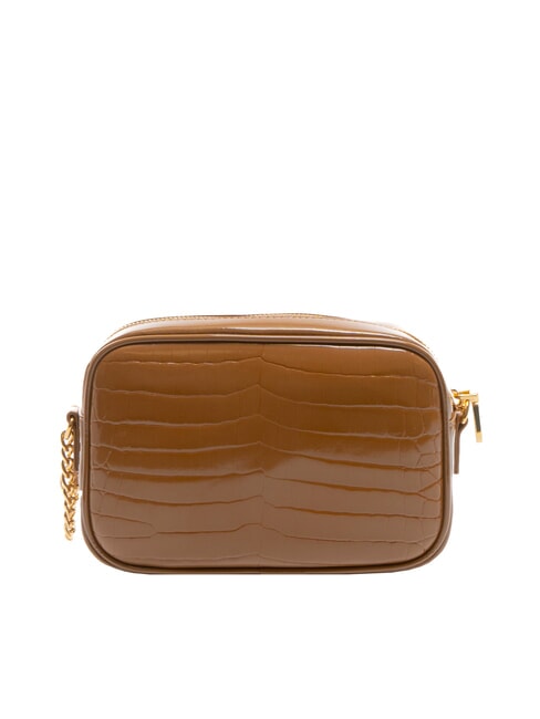 CROCO PRINTED Camera case shoulder bag camel2 - Women&rsquo;s Bags