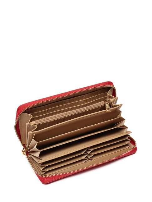 LETTERING Wallet with wristband RED - Women’s Wallets