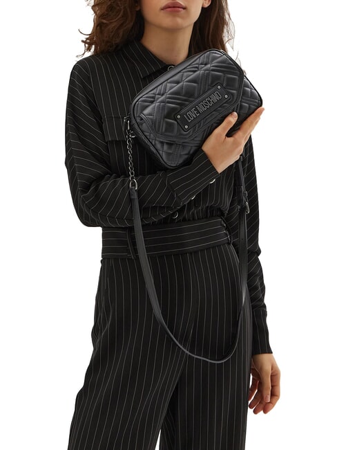 QUILTED  Mini Shoulder Camera Bag Black - Women’s Bags