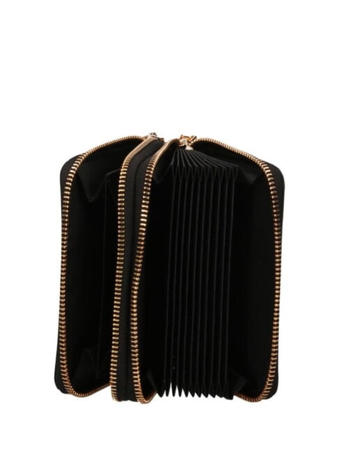 GOLDEN HEART Medium zip around wallet Black - Women’s Wallets