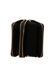 LOVE MOSCHINO GOLDEN HEART Medium zip around wallet Black - Women’s Wallets - 2